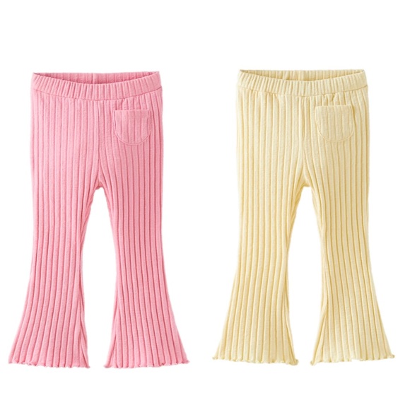 Zara Ribbed Flared Leggings 2pk - Picture 1 of 7